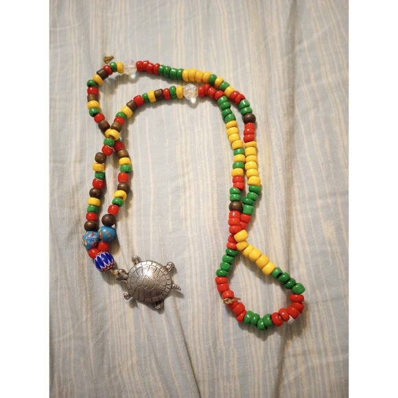Glass bead necklace - Picture 1 of 1